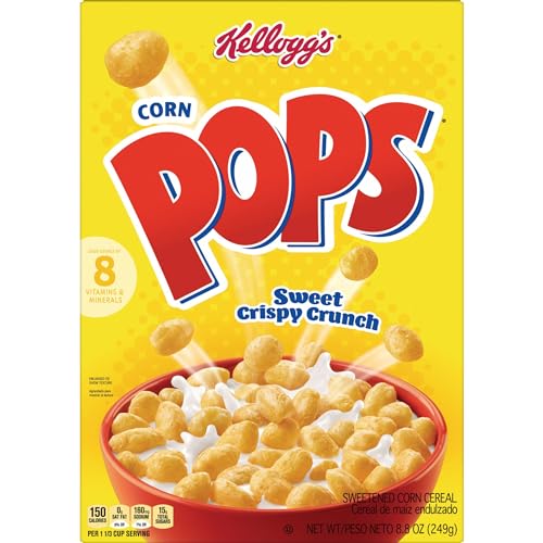 Kellogg S Corn Pops Breakfast Cereal  Kids Cereal  Family Breakfast  Original  8.8oz Box (1 Box)