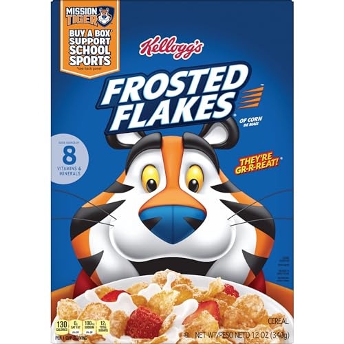 Kellogg S Frosted Flakes Breakfast Cereal  Fat Free  12 Oz