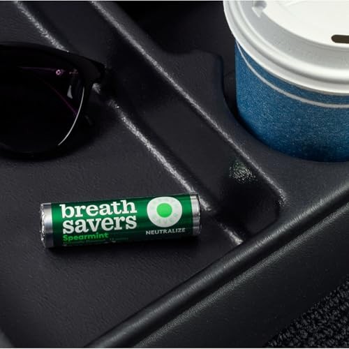 BREATH SAVERS Spearmint Flavored Sugar Free Breath Mints Rolls, .75 Oz (12 Count)