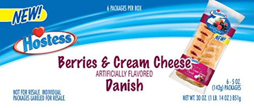 Hostess Danish  Berries & Cream Cheese  5 Ounce  6 Count