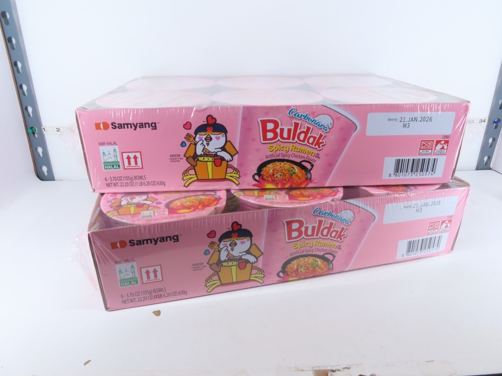 SAMYANG BULDAK CARBONARA RAMEN 6 Pack (BIG BOWL)