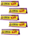 🍇 3 X Raw Lyrical Lemonade Grape King Size Wide Organic Hemp Rolling Paper 🍇