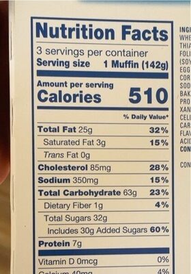 Hostess Blueberry Jumbo Muffin Single-Serve Caddy 15 Ounces 3 Count