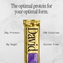 David Protein Blueberry Pie High Protein Bars - 28g Protein - 12ct