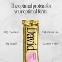 David Protein Cake Batter High Protein Bars - 28g Protein - 12ct