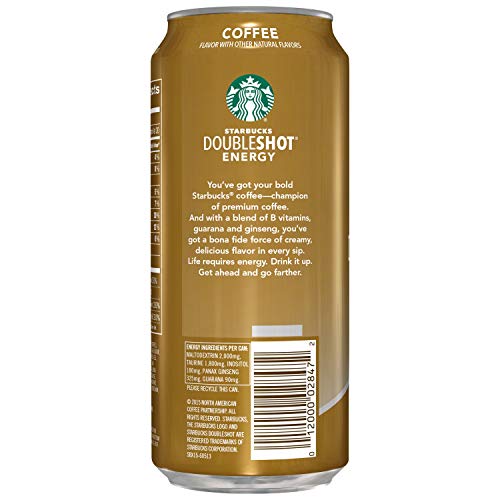 Starbucks, Doubleshot Energy Drink, Coffee, 15 Oz Cans (12 Pack)