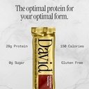 David Protein Fudge Brownie High Protein Bars - 28g Protein - 12ct