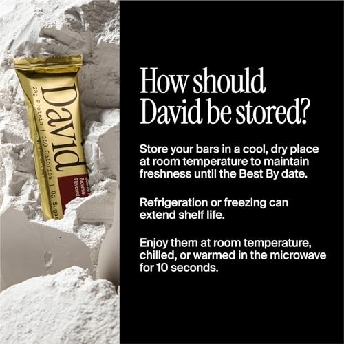 David Protein Salted Peanut Butter High Protein Bars - 28g Protein - 1 Carton/12ct