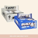 Built Bar BUILT Protein Bars - Cookies 'N Cream Puff - 17g Protein - 12ct