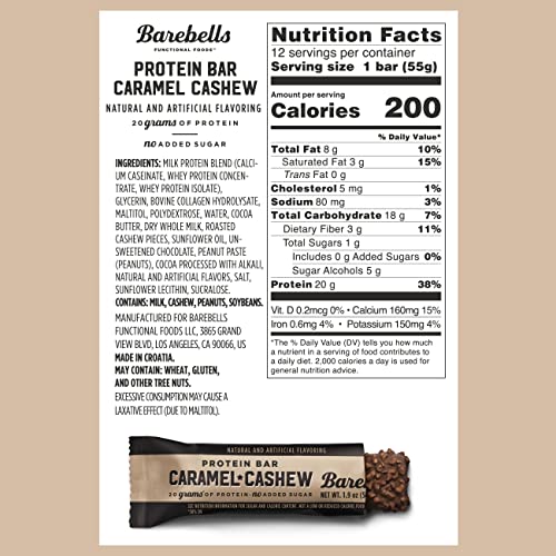 Pure Protein, Protein Bar Caramel Cashew, 12 Count
