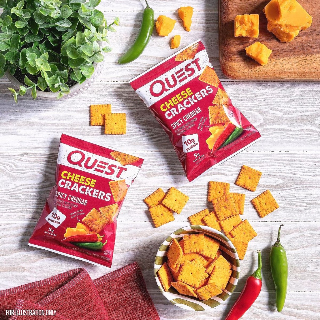 Alpha Prime, Cheese Crackers Spicy Cheddar, 4 Count