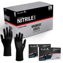 Black Nitrile Industrial Disposable Gloves 4.5Mil, Latex/Powder Free 200-1000 Ct