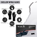 Black Nitrile Industrial Disposable Gloves 4.5Mil, Latex/Powder Free 200-1000 Ct