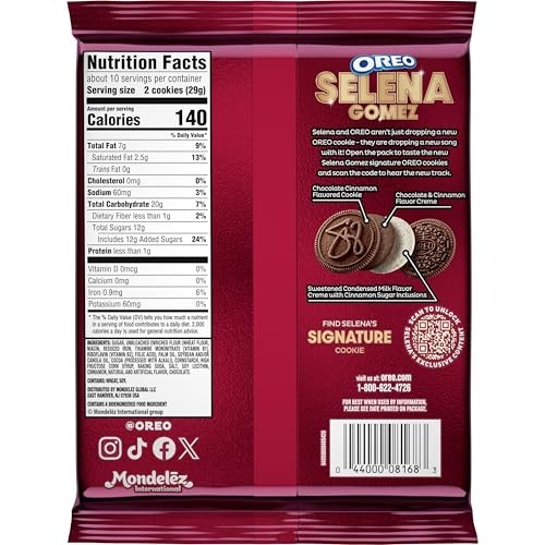 Oreo Selena Gomez Chocolate & Cinnamon Limited Edition 303g