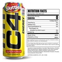 C4 Performance Energy Skittles  12 Pack of 16oz Cans