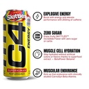 C4 Performance Energy Skittles  12 Pack of 16oz Cans