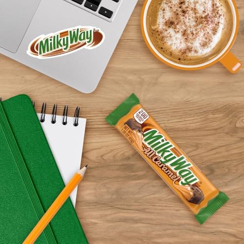 MILKY WAY All Caramel Milk Chocolate Bar Caramel Candy Full Size Bar, 1.55 Oz Single Pack, 24 Count
