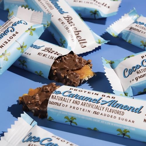 Barebells Protein Bars Coconut Caramel Almond - 12 Count, 20g High Protein Treats - Chocolate Nutrition Bar with 1g Total Sugars - on-the-Go Breakfast