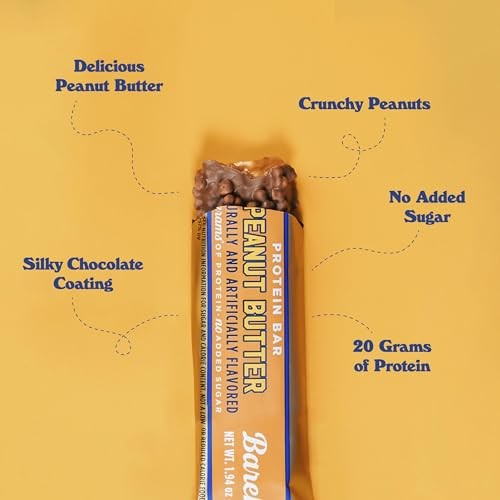 Barebells Protein Bar - Peanut Butter | 20 G Protein | 12 Bars