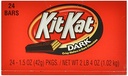 KIT KAT Dark Chocolate Wafer Bar  1.5 Oz  24 Count