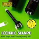 Clipper - Classic Large Reusable Lighter - Iconic Premium Refillable Lighters Bulk Pack - Replace Butane, Flint, and Spark Wheel for Unlimited Lights 