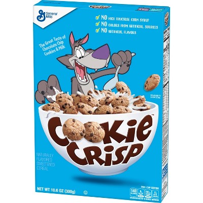 Cookie Crisp Breakfast Cereal  Chocolate Chip Cookie Taste  10.6 Oz