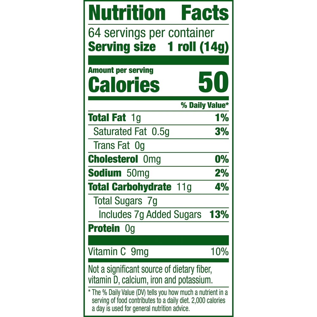 Fruit Roll-Ups Fruit Flavored Snacks Variety Pack, 0.5 Oz., 64 Pk