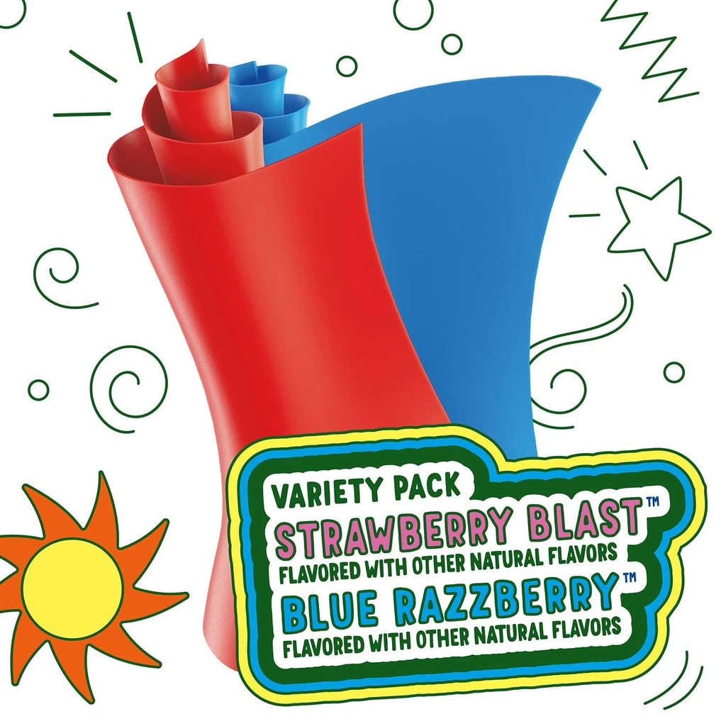 Fruit Roll-Ups Fruit Flavored Snacks Variety Pack, 0.5 Oz., 64 Pk