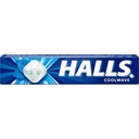 Halls CoolWave Cough Drops - with Menthol - 180 Drops (20 Sticks of 9 Drops)
