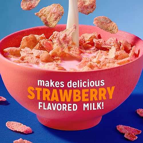 Kellogg's, Frosted Flakes Strawberry Milkshake Breakfast Cereal, 11.6 Oz (Case of 12)