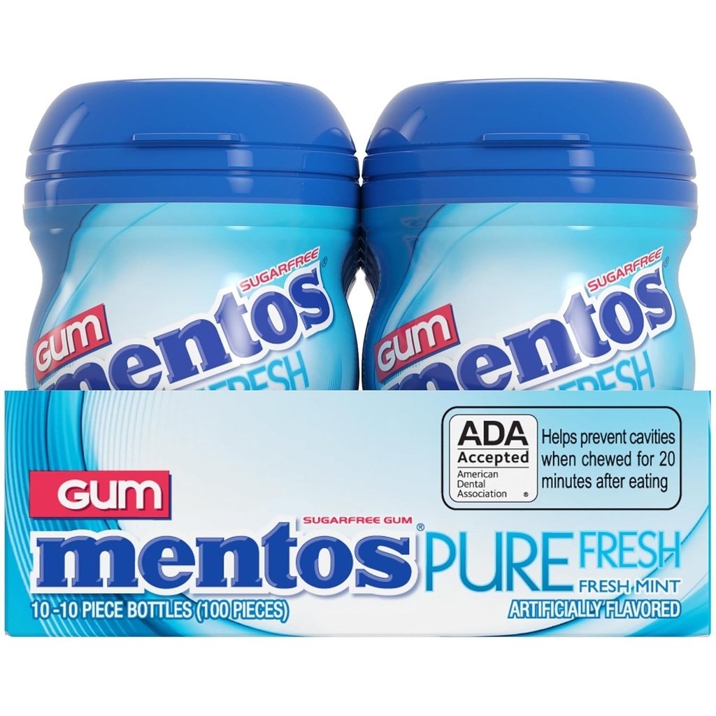 Miniature Sugar-Free Fresh Mint Chewing Gum Pack - 10 Pieces of Pure Bliss