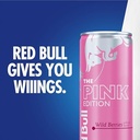 Red Bull Wild Berries, Pink Edition, with 114mg Caffeine Plus Taurine & B Vitamins, 12 Fl Oz, 6 Packs of 4 Cans (Pack of 24)