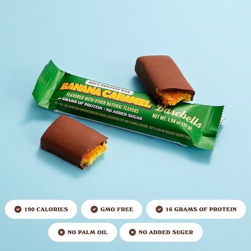Barebells Soft Protein Bars Banana Caramel 12 Bars