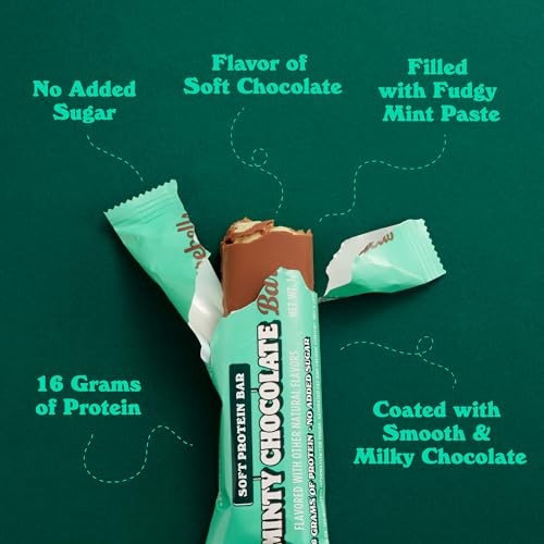 Barebells Soft Protein Bars Minty Chocolate 12 Bars
