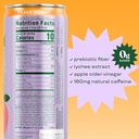 Bloom Sparkling Energy Drink - Natural Caffeine, Zero Sugar, 180mg Caffeine - Antioxidant-Rich with Green Coffee Bean, Green Tea Extract, Prebiotics -