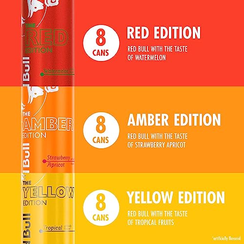 Red Bull Editions Energy Drink Variety Pack, 8.4 Oz, Pack of 24 Drinks