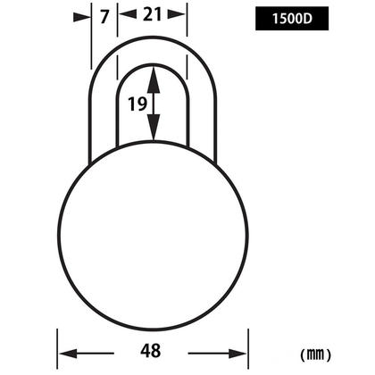 1-7/8 in. (48mm) Wide Combination Padlock