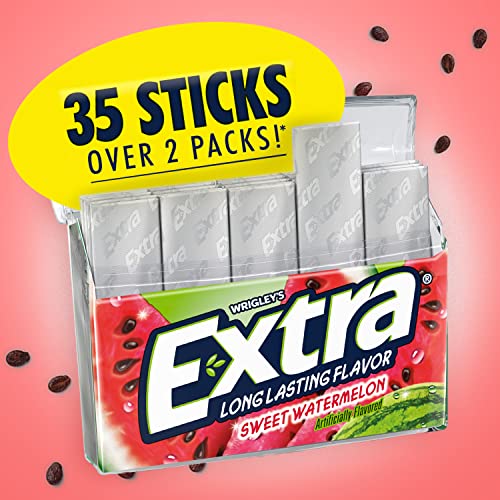 Wrigley S Extra Sweet Watermelon 6-35 Sticks Pack 210 Sticks Total