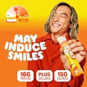 Built Bar, Sour Puff Protein Bars, Sweet Peach Punch, Collagen, on-the-go Snacks, Sour Candy Snack, 12 Pack