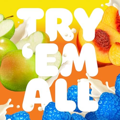 Built Bar, Sour Puff Protein Bars, Sweet Peach Punch, Collagen, on-the-go Snacks, Sour Candy Snack, 12 Pack