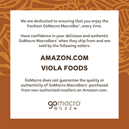 GoMacro Salted Caramel & Chocolate Chips 12 Bars (2.3 Oz Each)