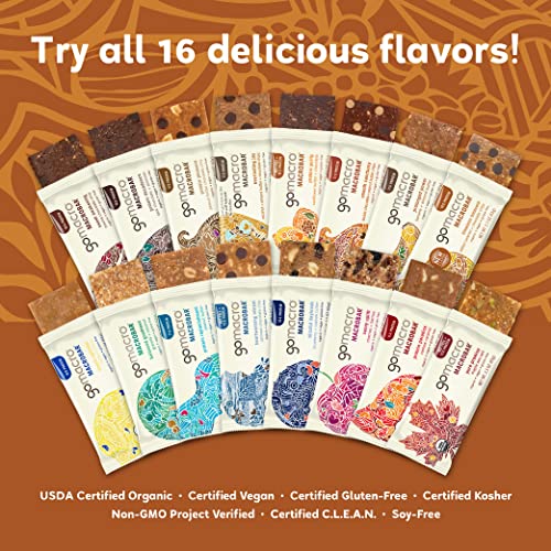 GoMacro Salted Caramel & Chocolate Chips 12 Bars (2.3 Oz Each)