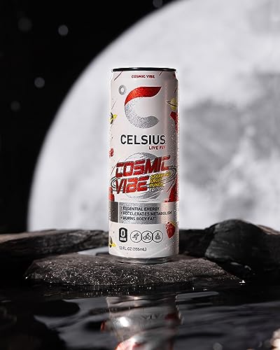 CELSIUS Sparkling Cosmic Vibe  Functional Energy Drink 12 Fl Oz Can (Pack of 12)