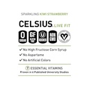 CELSIUS Sparkling Kiwi Strawberry  Functional Energy Drink 12 Fl Oz (Pack of 12)