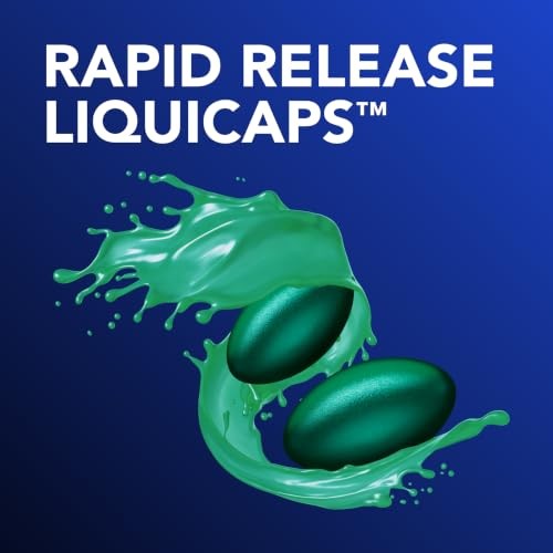 Vicks NyQuil Intense Flu Rapid Release LiquiCaps, Fast Flu Symptom Relief, Multi-Symptom Nighttime Relief for Body Aches, Fever, Headache, Sore Throat
