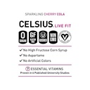CELSIUS Sparkling Cherry Cola  Functional Energy Drink 12 Fl Oz (Pack of 12)