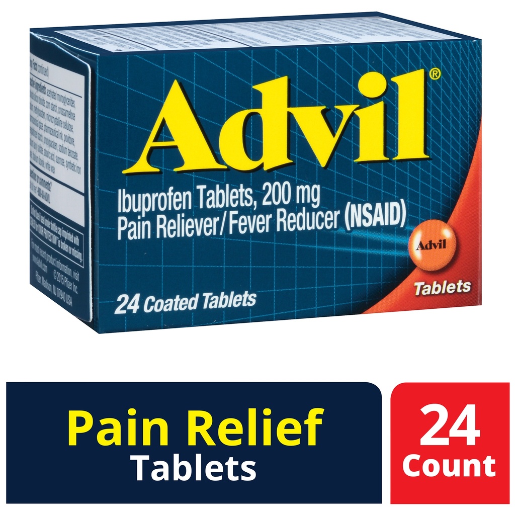 Advil Pain Reliever/Fever Reducer Tablets 24ct 6CT