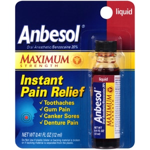 Anbesol Maximum Strength Oral Liquid 6 pack