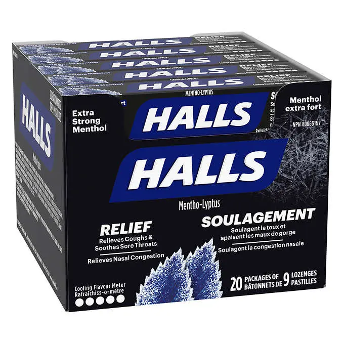 Halls Extra Strong Blk 20 CT