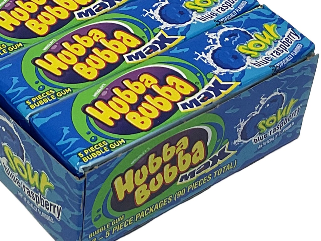 Hubba Bubba Sour Blue Raspberry 18ct